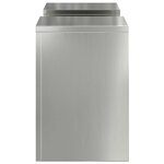 vidaXL Supports pour plantes 2 Pièces Argent 24 x 24 x 35 cm