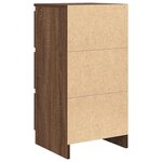vidaXL Buffet chêne marron 37 5x35x76 cm bois d'ingénierie