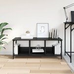 vidaXL Étagère Chêne noir 102 x 32 x 40 5 cm Bois d'ingénierie