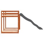 vidaXL Lit superposé avec toboggan et échelle 75x190cm bois pin massif