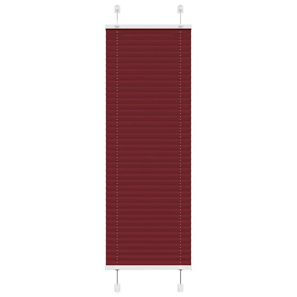 vidaXL Store plissé rouge bordeaux 40x150 cm largeur du tissu 39 4 cm