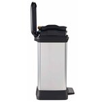 Curver poubelle duo à pédale deco 28 l argenté 240638