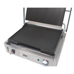 Grill panini professionnel simple lisse - 2 2 kw - 480 x 435 mm - buffalo -  - inox 480x435x215mm