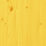 vidaXL Chaise Adirondack avec pouf jaune bois massif de sapin