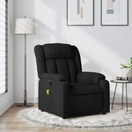 vidaXL Fauteuil de massage inclinable noir tissu