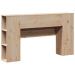 vidaXL Tête de lit avec rangement 140 cm bois massif de pin