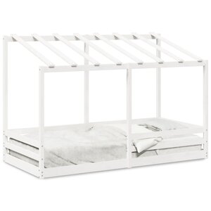 vidaXL Lit pour enfants sans matelas blanc 100x200 cm bois pin massif