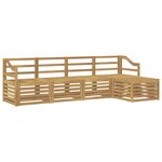 vidaXL Ensemble de canapés d'extérieur 5 Pièces Blanc