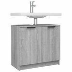 vidaXL Armoire de bain Sonoma gris 64 5x33 5x59 cm Bois d'ingénierie