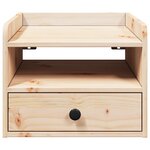 vidaXL Table de chevet Marron 38 x 36 x 29 5 cm Bois massif en pin