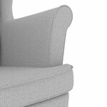 vidaXL Chaise à bascule gris nuage 74x90x102 cm tissu