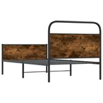 vidaXL Cadre de lit sans matelas 90x200cm chêne sonoma bois ingénierie