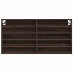 vidaXL Armoire à vitrine chêne marron 100x8 5x50 cm bois d'ingénierie
