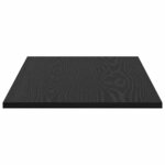 vidaXL Étagère à livres 4 Pièces Noir 80 x 40 x 1.5 cm Bois d'ingénierie