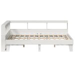 vidaXL Lit bibliothèque sans matelas blanc 140x200 cm bois pin massif