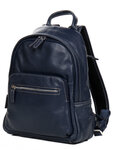 Sac à dos business en cuir - sac ordinateur - L27.5 x H34.0 x P9.5 cm - KATANA - 69512-Bleu
