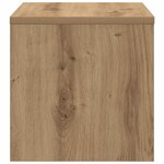 vidaXL Cabinet de chevet chêne artisanal 40 x 40 x 30 cm