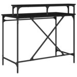 vidaXL Bureau Chêne noir 100 x 50 x 90 cm Bois d'ingénierie
