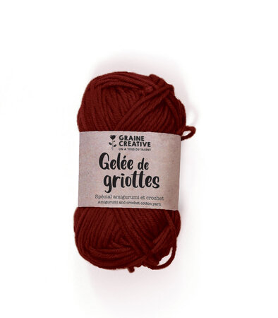 Fil de coton Amigurumi Bordeaux Gelée de griottes