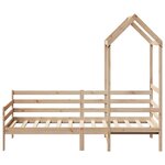 vidaXL Lit de jour avec toit sans matelas 80x200 cm bois massif