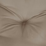 vidaXL Coussin de banc de jardin taupe 150x(50+50)x7 cm tissu oxford