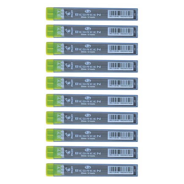 Etui de 12 mines qualité très résistante 0 7 mm PPL-7-2B-BG x 10 PILOT