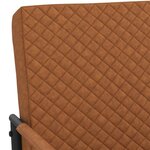 vidaXL Chaise cantilever Marron mat Similicuir