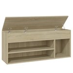 vidaXL Banc à chaussures Chêne sonoma 105x30x45 cm Bois d'ingénierie