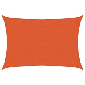 vidaXL Voile d'ombrage 160 g/m² Orange 2 5x3 5 m PEHD