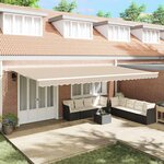 vidaXL Auvent Rétractable 600 × 300 cm Beige
