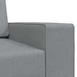 vidaXL Canapé-lit Gris clair 245 x 78 x 77 cm tissu