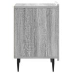 vidaXL Cabinet de chevet Sonoma gris 43 x 34 5 x 52 cm