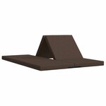 vidaXL Canapé-lit pliable 140 x 67 x 15 cm Taupe