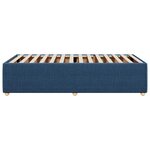 vidaXL Cadre de lit sans matelas bleu 90x200 cm tissu
