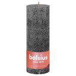Bolsius Bougies pilier rustiques Shine 4 Pièces 190x68 mm Gris orageux