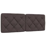 vidaXL Cadre de lit sans matelas marron foncé 120x200 cm tissu