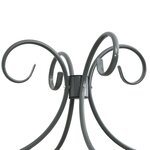 vidaXL Cadre de lit à baldaquin sans matelas gris métal 100x200 cm