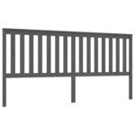 vidaXL Tête de lit Gris 206x6x101 cm Bois massif de pin