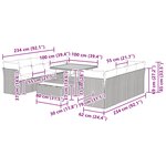 vidaXL Ensemble de canapé de jardin 11 Pièces Noir polyrotin