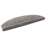 vidaXL Tapis d'escalier auto-adhésifs 15 pc 80 x 24 5 x 3 5 cm Gris