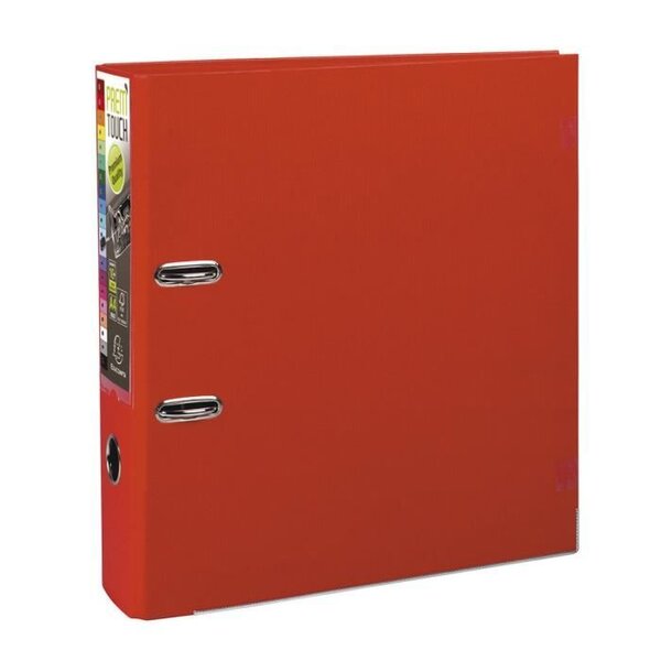 EXACOMPTA - Classeur a levier extra large - Dos 80mm -24,2 x 29,7 - Rembordé polypropylene - Rouge