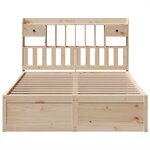 vidaXL Cadre de lit sans matelas 140x190 cm bois de pin massif