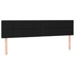 vidaXL Sommier à lattes de lit et matelas et LED Noir 200x200 cm Tissu