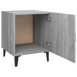 vidaXL Table de chevet Sonoma gris Bois d'ingénierie