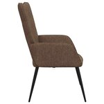 vidaXL Chaise de relaxation Marron Tissu