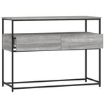 vidaXL Table console sonoma gris 100x40x75 cm bois d'ingénierie