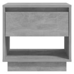 vidaXL Table de chevet Gris béton 45x34x44 cm Bois d'ingénierie