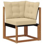 vidaXL Ensemble de canapés d'extérieur 10 pc Naturel et Beige