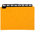 Guide de classement 148 x 210 mm exacompta jaune - jeu de 24
