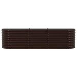 vidaXL Jardinière surélevée Marron 320 x 80 x 81 cm Acier